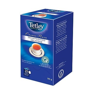 TEA BAGS-TETLEY ORANGE PEKOE DECAFFEINATED           (03508)