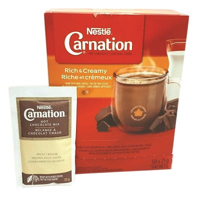 HOT CHOCOLATE-CARNATION INSTANT, RICH AND CREAMY (50X25G)