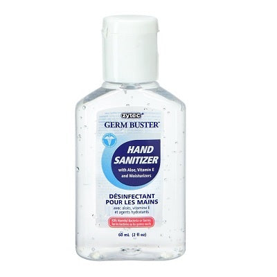 HAND SANITIZER-ZYTEC GERM BUSTER, ALOE & VITAMIN E 60ML.