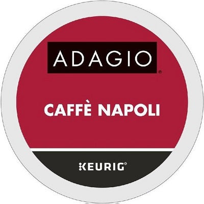 COFFEE-K CUP ADAGIO CAFFE NAPOLI DARK ROAST